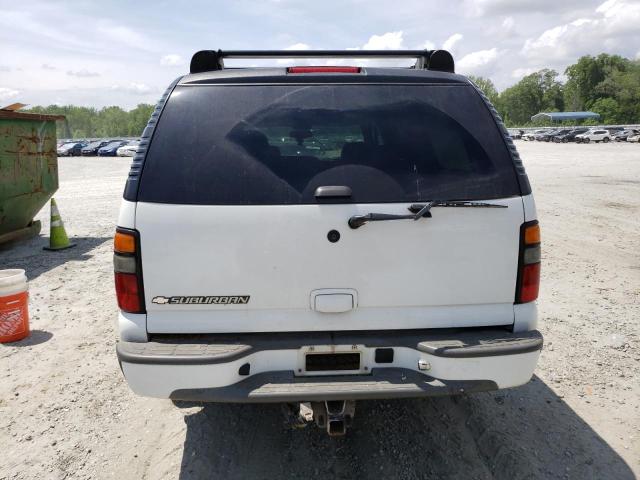 1GNEC16Z36J166340 - 2006 CHEVROLET SUBURBAN C1500 WHITE photo 6