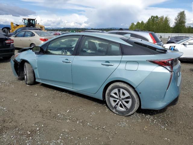 JTDKBRFU0H3045337 - 2017 TOYOTA PRIUS BLUE photo 2