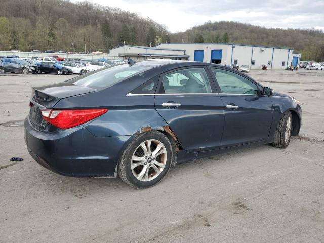 5NPEC4ACXBH003975 - 2011 HYUNDAI SONATA SE BLUE photo 3