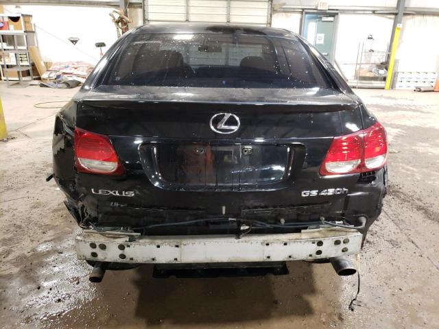 JTHBC96S575003212 - 2007 LEXUS GS 450H BLACK photo 6