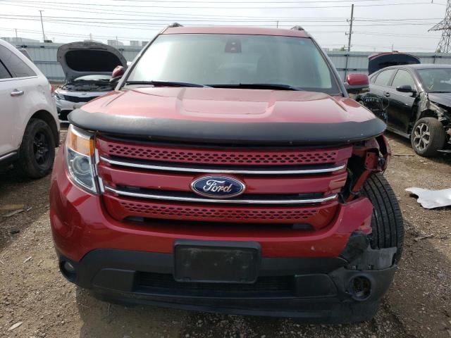 1FM5K8F83DGA36818 - 2013 FORD EXPLORER LIMITED RED photo 5