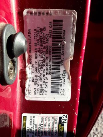 1NXBR32E94Z280956 - 2004 TOYOTA COROLLA CE RED photo 12