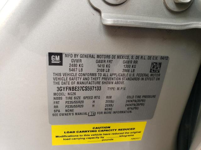 3GYFNBE37CS597133 - 2012 CADILLAC SRX PERFORMANCE COLLECTION BEIGE photo 13