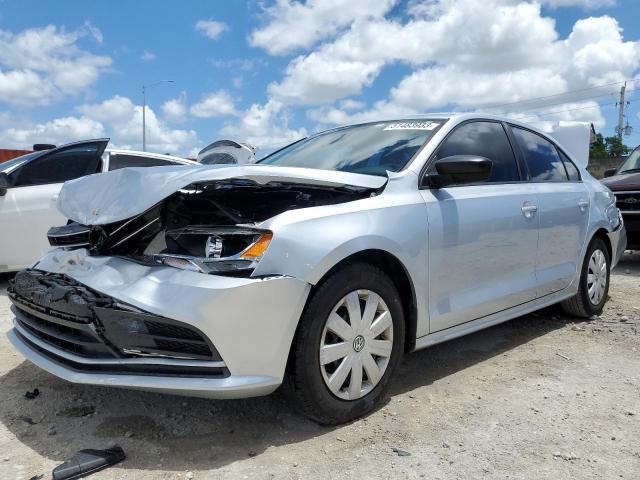 3VW2K7AJ1FM416872 - 2015 VOLKSWAGEN JETTA BASE 银色 照片 1