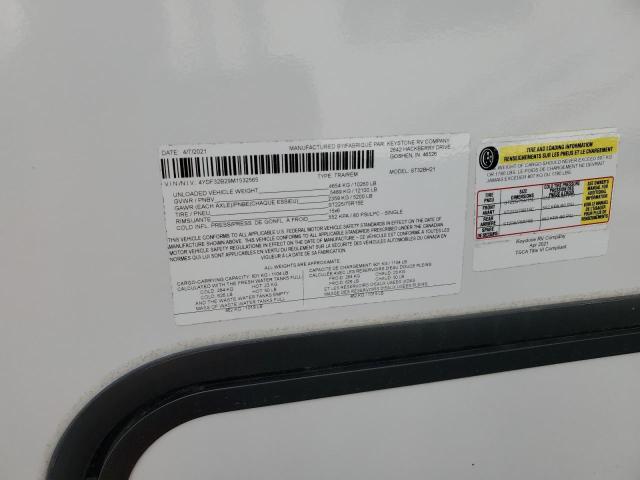 4YDF32B29M1532565 - 2021 KEYSTONE SPRINTER TWO TONE photo 10