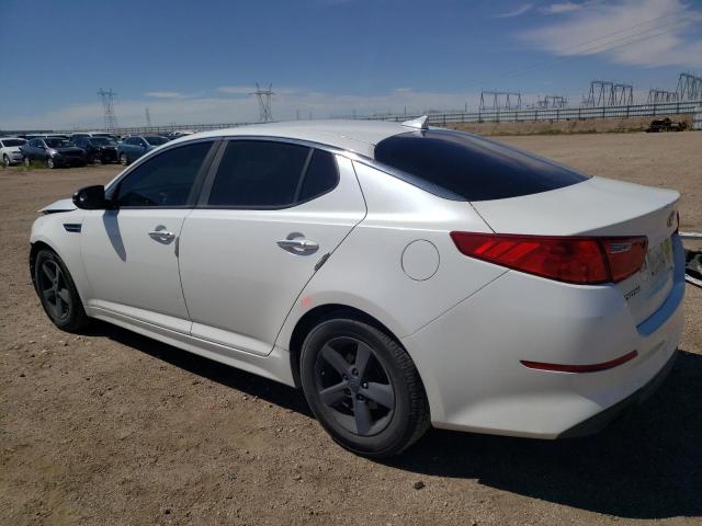 5XXGM4A73FG486526 - 2015 KIA OPTIMA LX WHITE photo 2