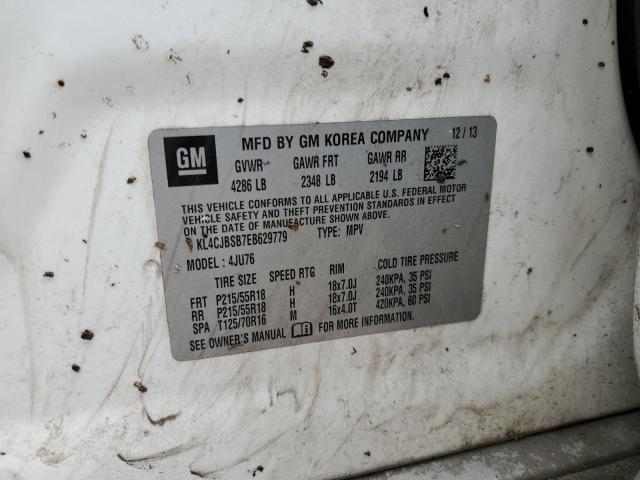 KL4CJBSB7EB629779 - 2014 BUICK ENCORE CONVENIENCE 双色 照片 12