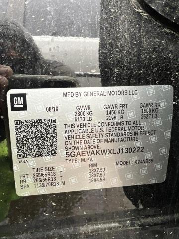 5GAEVAKWXLJ130222 - 2020 BUICK ENCLAVE ESSENCE 黑色 照片 10