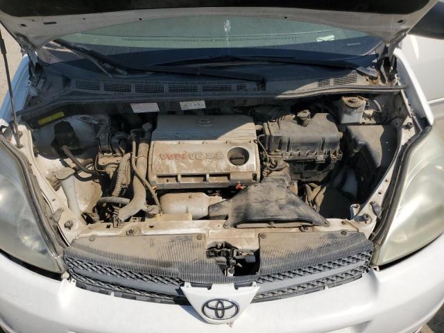 5TDZA23C65S347701 - 2005 TOYOTA SIENNA CE WHITE photo 12