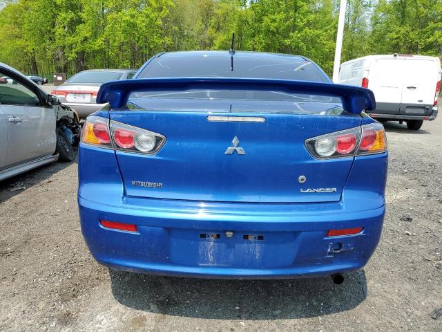 JA32U2FU1BU031173 - 2011 MITSUBISHI LANCER ES/ES SPORT BLUE photo 6