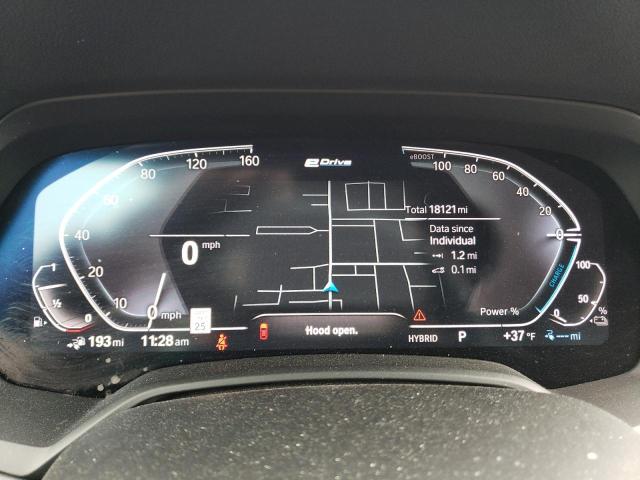 5UXTA6C07P9N60367 - 2023 BMW X5 XDRIVE45E BLUE photo 9