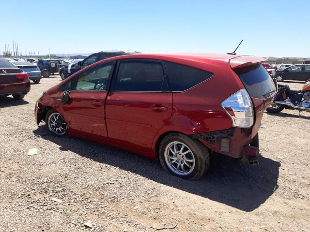 JTDZN3EU0C3145872 - 2012 TOYOTA PRIUS V RED photo 2