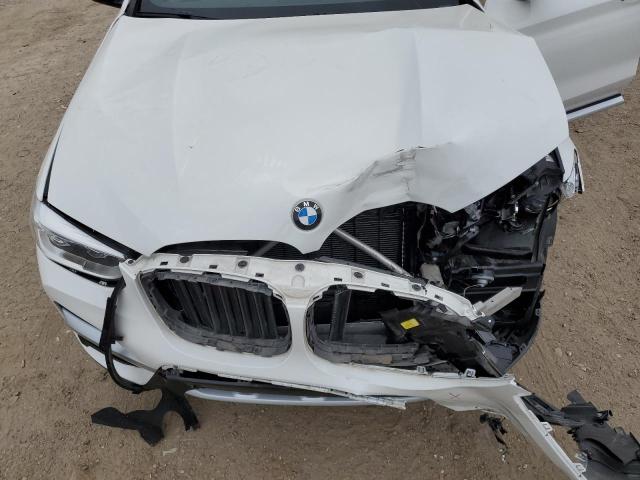 5UXTR7C55KLR52429 - 2019 BMW X3 SDRIVE30I WHITE photo 12