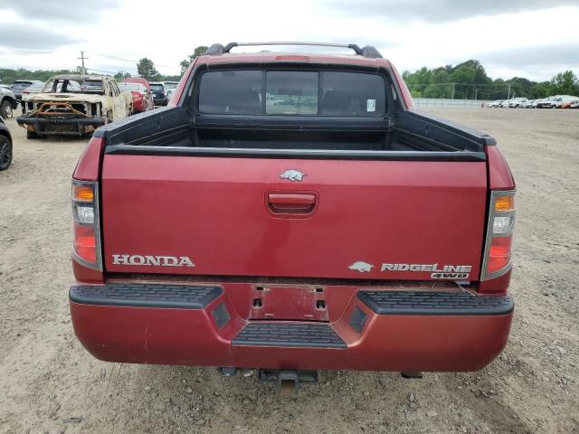 2HJYK16586H560029 - 2006 HONDA RIDGELINE RTL RED photo 6