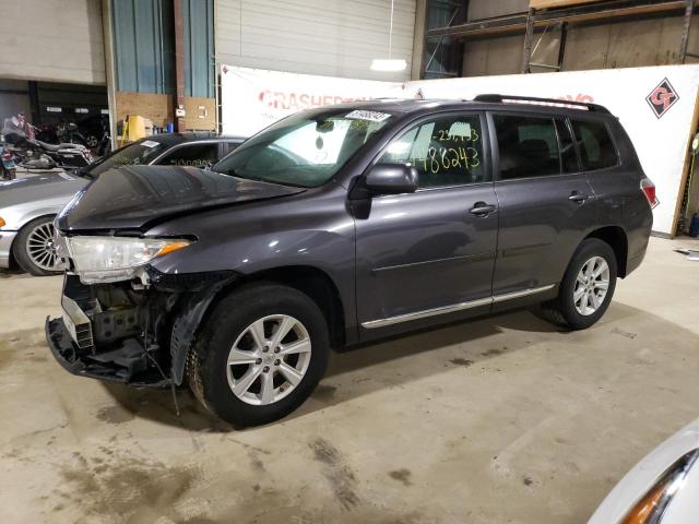 5TDBK3EH5CS160346 - 2012 TOYOTA HIGHLANDER BASE BLUE photo 1