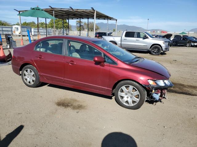 19XFA1F50AE055430 - 2010 HONDA CIVIC LX BURGUNDY photo 4