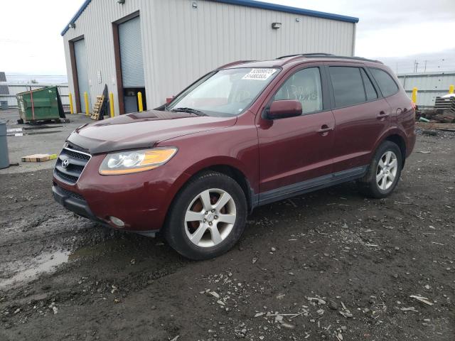 5NMSH73E68H166228 - 2008 HYUNDAI SANTA FE SE MAROON photo 1