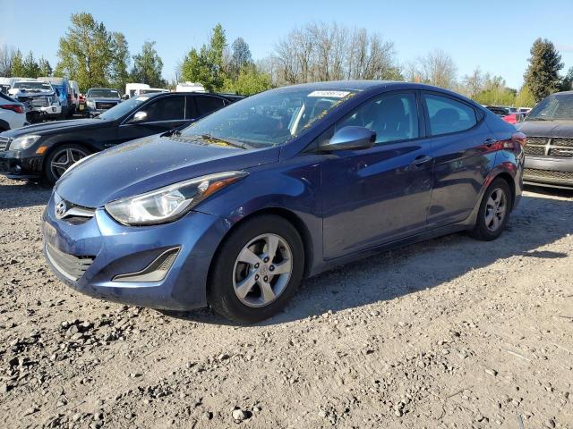 5NPDH4AE6FH583889 - 2015 HYUNDAI ELANTRA SE BLUE photo 1