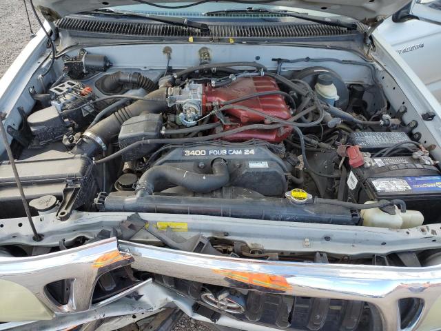 5TEGN92N02Z106285 - 2002 TOYOTA TACOMA DOUBLE CAB PRERUNNER SILVER photo 11