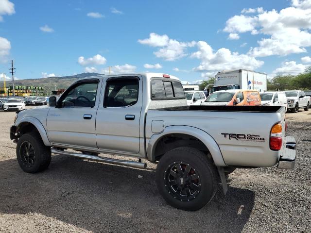 5TEGN92N02Z106285 - 2002 TOYOTA TACOMA DOUBLE CAB PRERUNNER SILVER photo 2