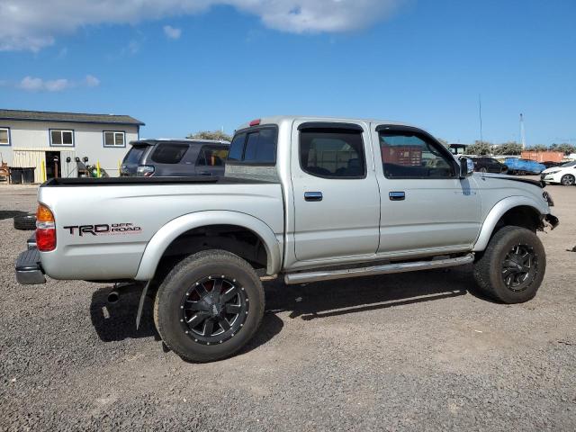 5TEGN92N02Z106285 - 2002 TOYOTA TACOMA DOUBLE CAB PRERUNNER SILVER photo 3