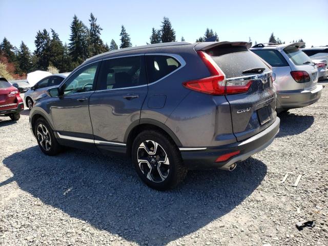 2HKRW2H99HH600583 - 2017 HONDA CR-V TOURING GRAY photo 2