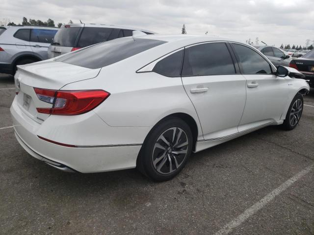 1HGCV3F46KA022450 - 2019 HONDA ACCORD HYBRID EX WHITE photo 3