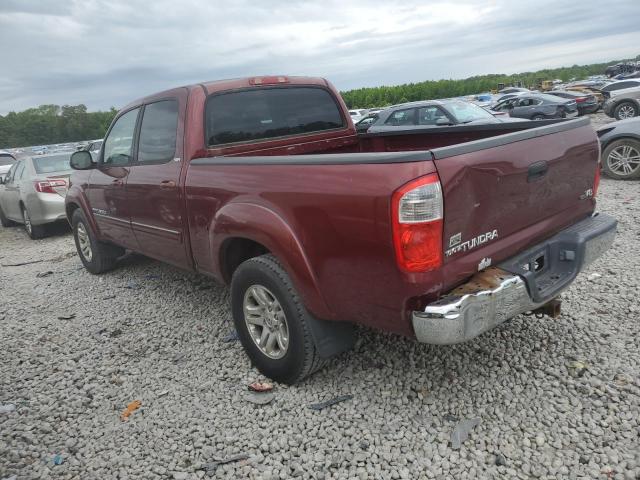 5TBET34165S465056 - 2005 TOYOTA TUNDRA DOUBLE CAB SR5 BURGUNDY photo 2