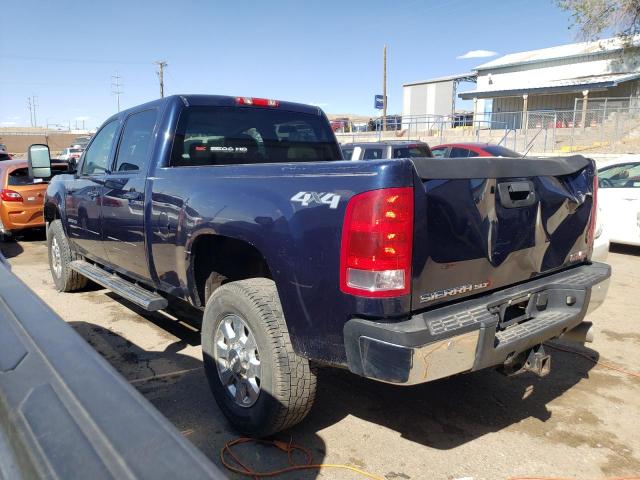 1GT121C89CF143293 - 2012 GMC SIERRA K2500 SLT BLUE photo 2