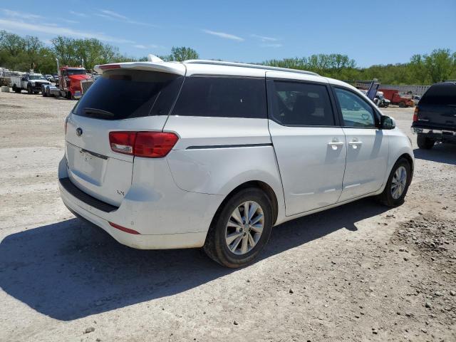 KNDMB5C11G6152423 - 2016 KIA SEDONA LX WHITE photo 3