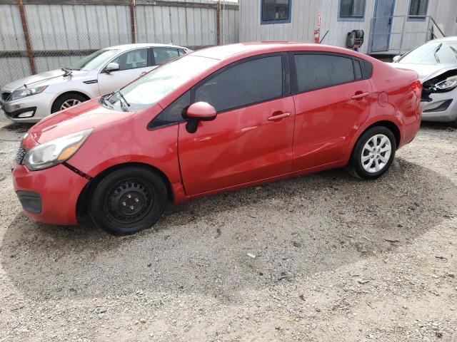 KNADM4A32E6390235 - 2014 KIA RIO LX RED photo 1