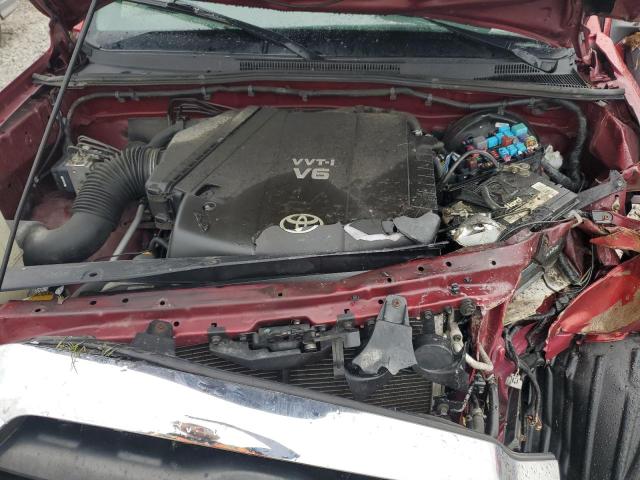 5TEJU62NX7Z345437 - 2007 TOYOTA TACOMA DOUBLE CAB PRERUNNER RED photo 11