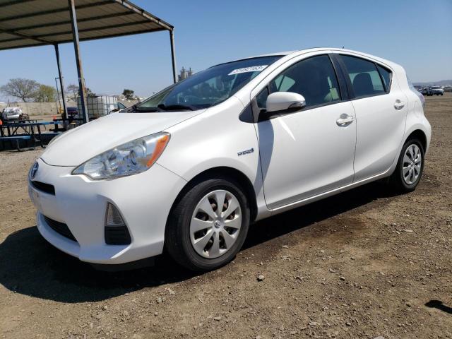 JTDKDTB38D1541707 - 2013 TOYOTA PRIUS C WHITE photo 1