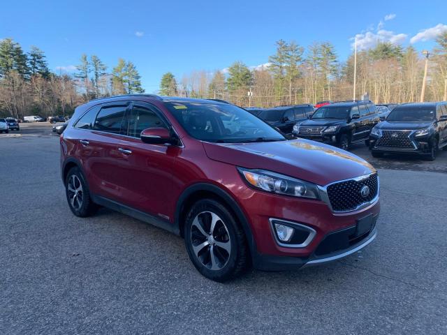 5XYPHDA53HG225835 - 2017 KIA SORENTO EX RED photo 3