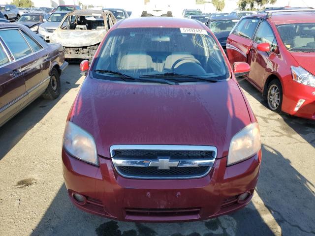 KL1TG5DE4BB245300 - 2011 CHEVROLET AVEO LT RED photo 5