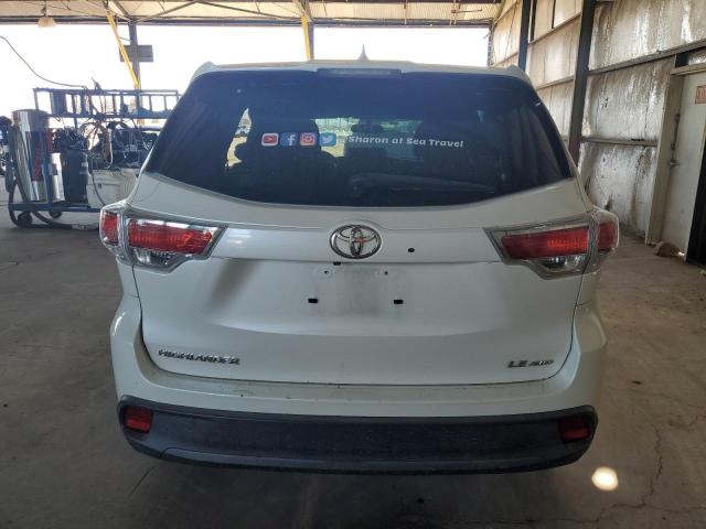 5TDBKRFH9FS088136 - 2015 TOYOTA HIGHLANDER LE WHITE photo 6