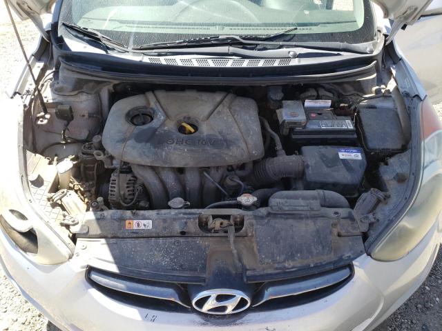 KMHDH4AE9DU506402 - 2013 HYUNDAI ELANTRA GLS SILVER photo 11