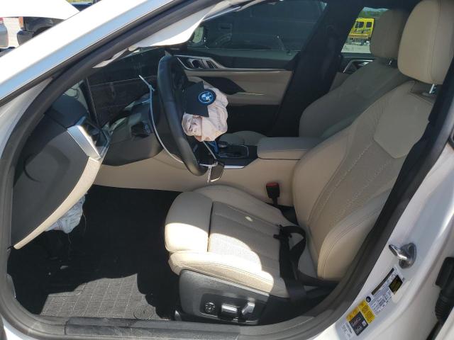 WBY43AW02PFP53587 - 2023 BMW I4 EDRIVE 35 WHITE photo 7