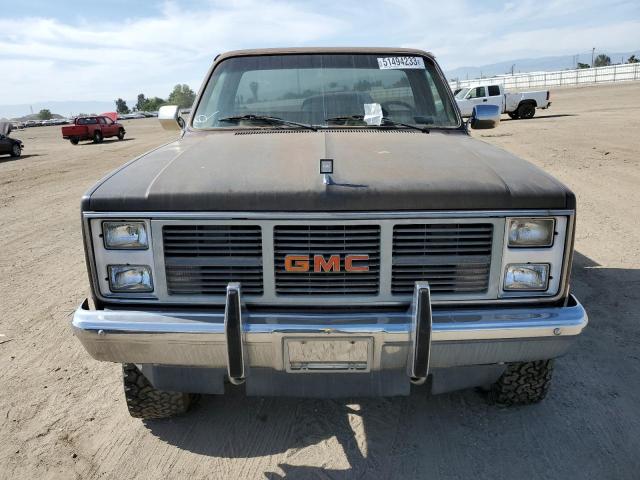 1GTEK14H1GF708190 - 1986 GMC PICKUP BROWN photo 5