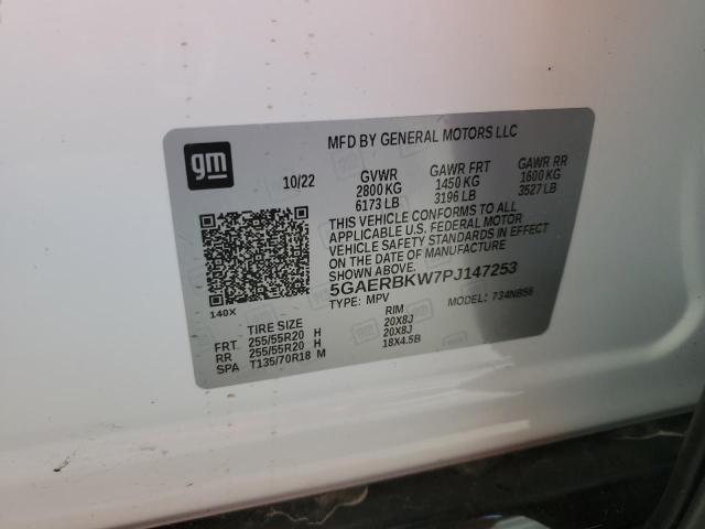 5GAERBKW7PJ147253 - 2023 BUICK ENCLAVE ESSENCE 白色 照片 13