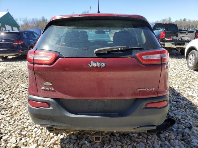 1C4PJMAB2FW724460 - 2015 JEEP CHEROKEE SPORT RED photo 6