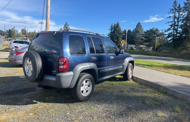 1J8GL48K06W176001 - 2006 JEEP LIBERTY SPORT BLUE photo 4