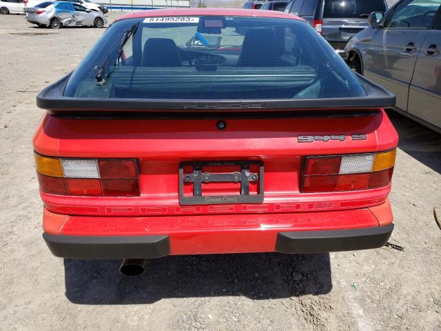 WP0AA0940HN450124 - 1987 PORSCHE 944 S RED photo 6