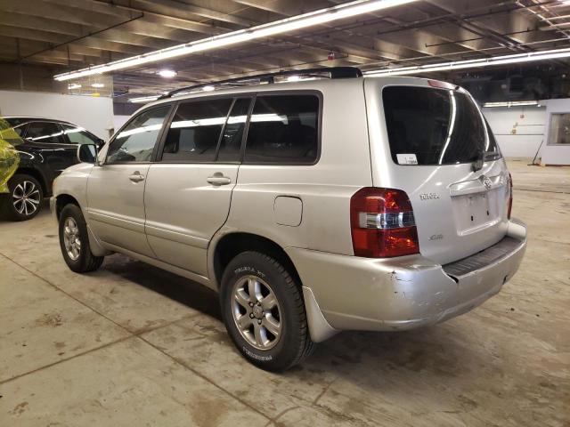 JTEHD21A960045615 - 2006 TOYOTA HIGHLANDER SILVER photo 2