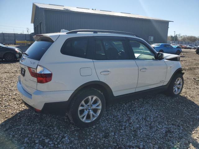 WBXPC9C41AWJ38107 - 2010 BMW X3 XDRIVE30I WHITE photo 3