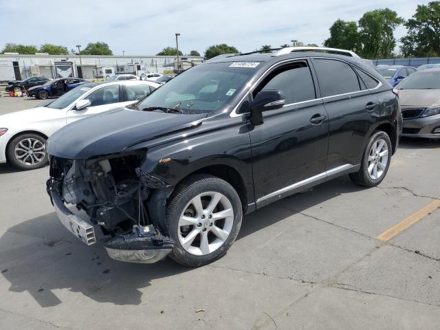 2T2ZK1BA7AC012470 - 2010 LEXUS RX 350 BLACK photo 1