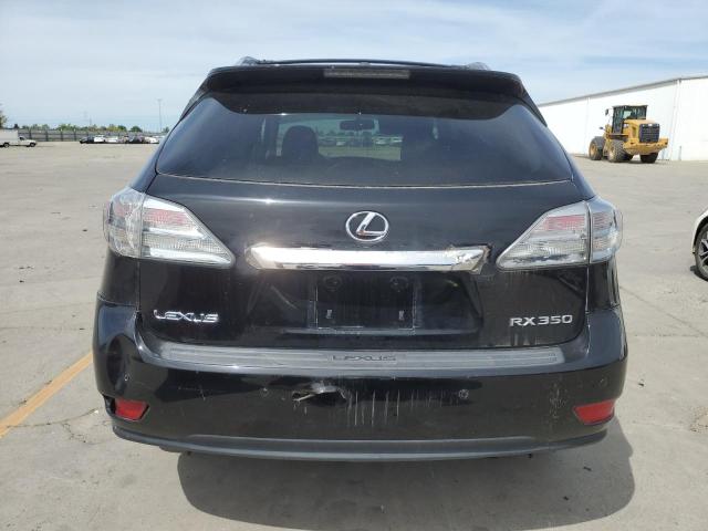 2T2ZK1BA7AC012470 - 2010 LEXUS RX 350 BLACK photo 6