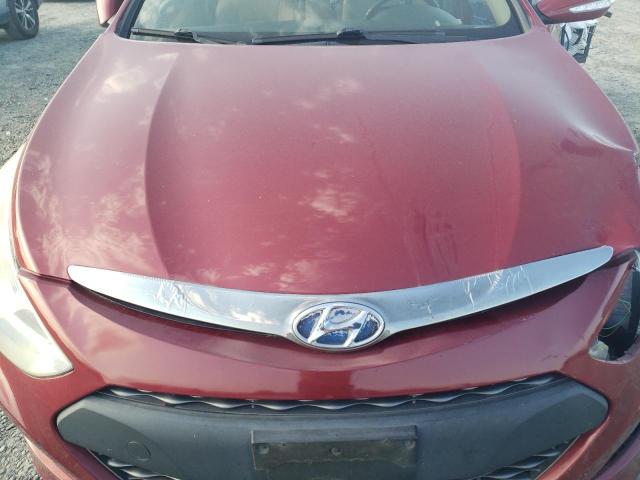 KMHEC4A46CA033651 - 2012 HYUNDAI SONATA HYBRID RED photo 11