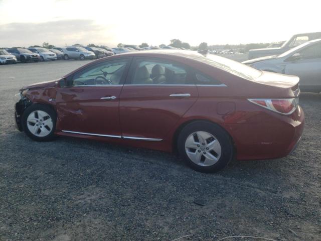 KMHEC4A46CA033651 - 2012 HYUNDAI SONATA HYBRID RED photo 2