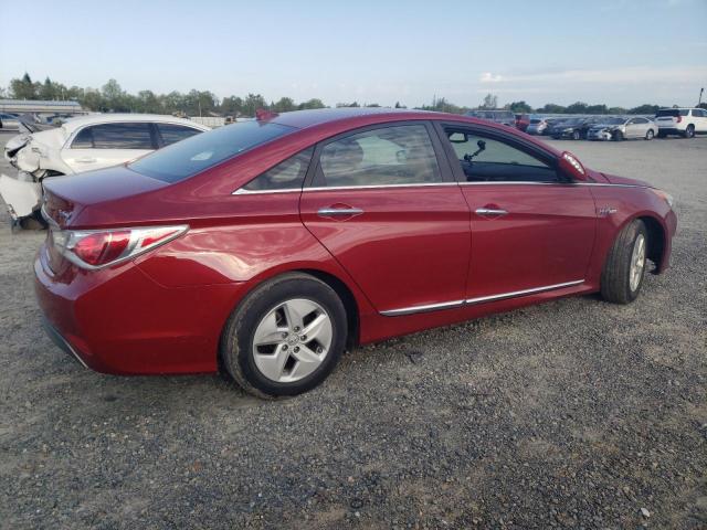 KMHEC4A46CA033651 - 2012 HYUNDAI SONATA HYBRID RED photo 3